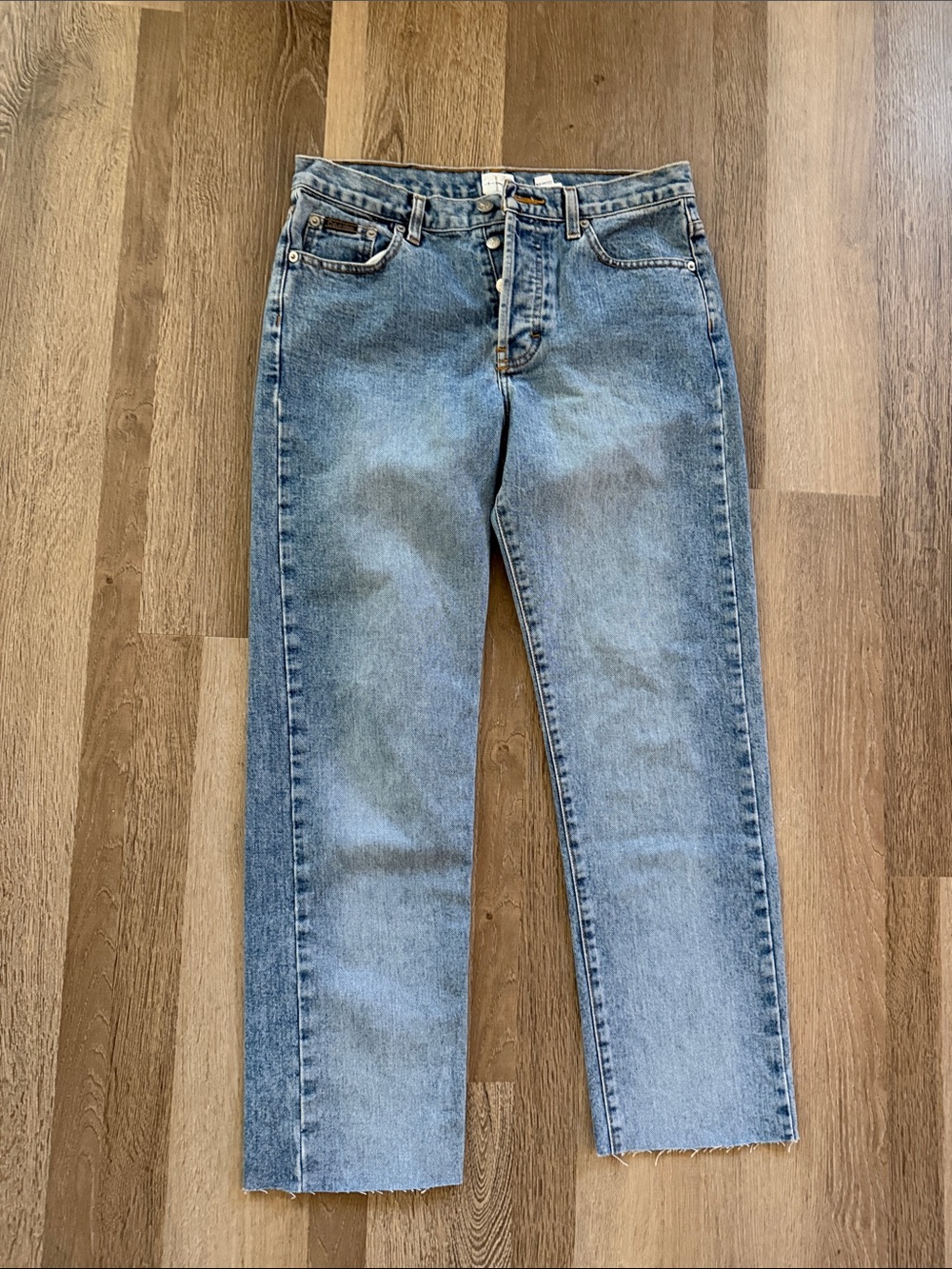 Vintage Calvin Klein Jeans straight leg raw hem